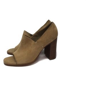 Rag&Bone Myra camel open leather square toe heels